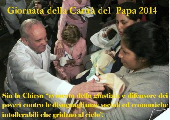 Giornata della carità del papa