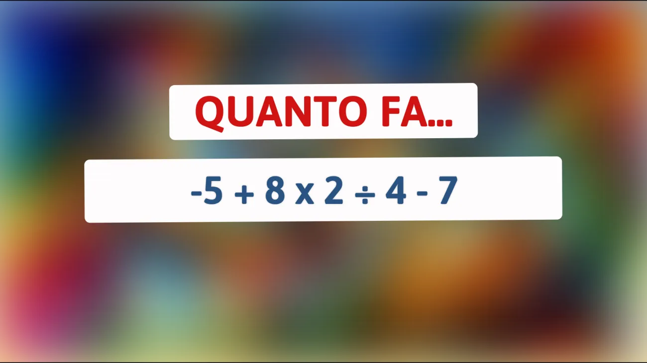 Il test matematico che solo il 1% delle persone riesce a risolvere: Sei tra i pochi geni?"