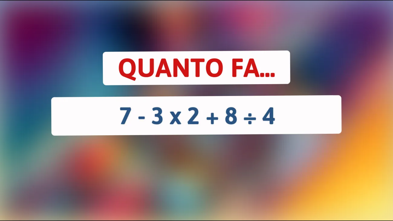 Scopri l'indovinello matematico che solo il 1% delle persone risolve al primo colpo! Sei abbastanza intelligente?"