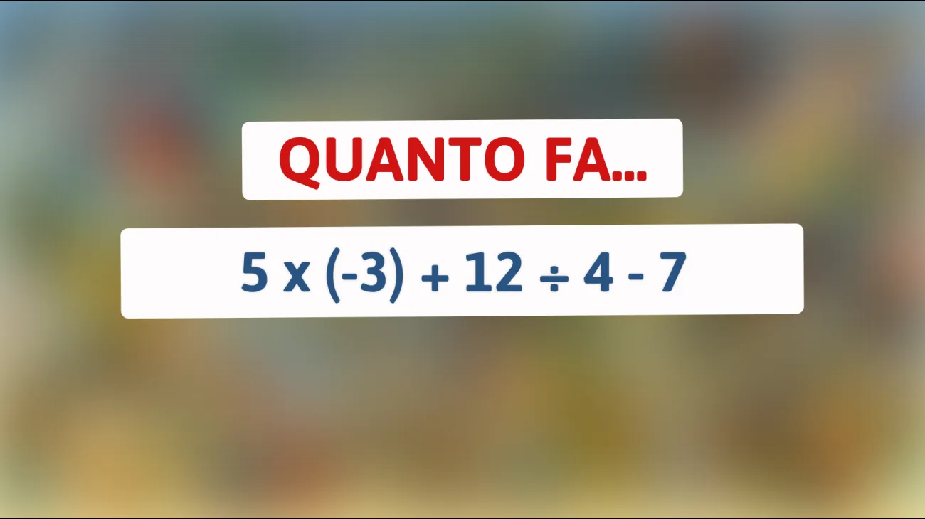 Scopri se sei un genio della matematica risolvendo questo enigma che sta mettendo in crisi il web!"