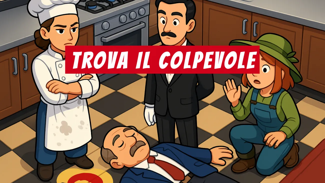 Solo chi ha un vero intuito da genio riesce a risolvere questo mistero in cucina: tu sapresti trovare l’assassino?"