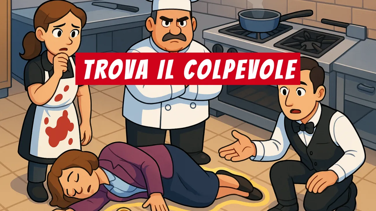Solo i veri geni riescono a scoprire chi è l’assassino in questo misterioso caso in cucina: ci riesci anche tu?"