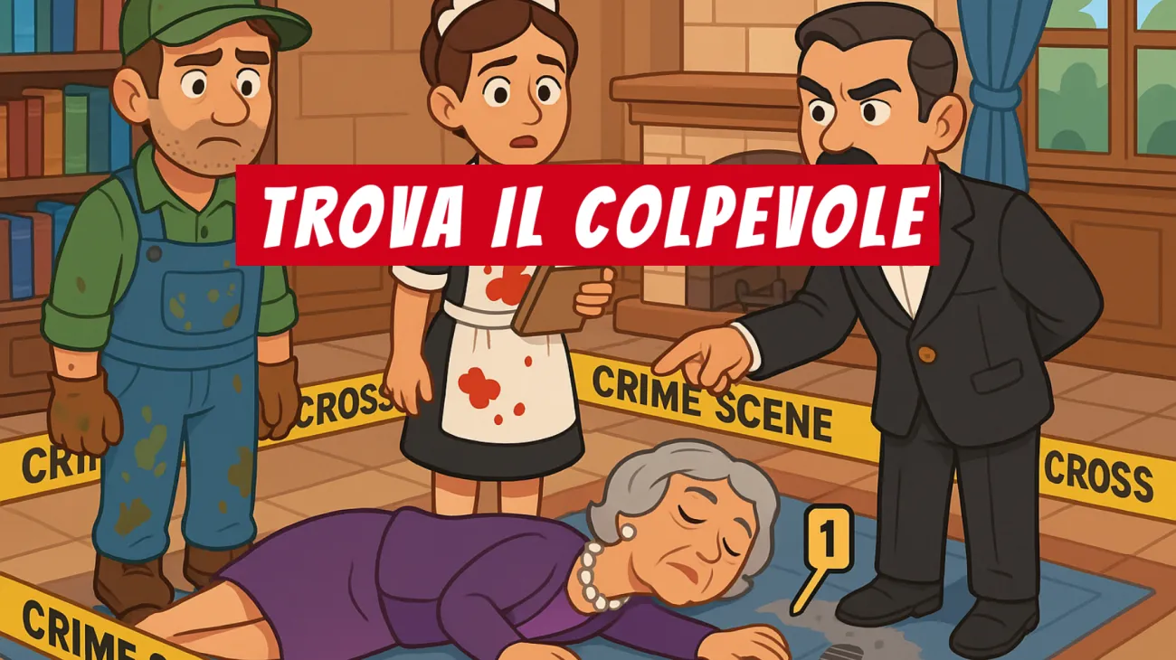 Solo i veri geni risolvono questo enigma: riesci a scoprire chi è il colpevole nella villa dei segreti? Sfida te stesso!"