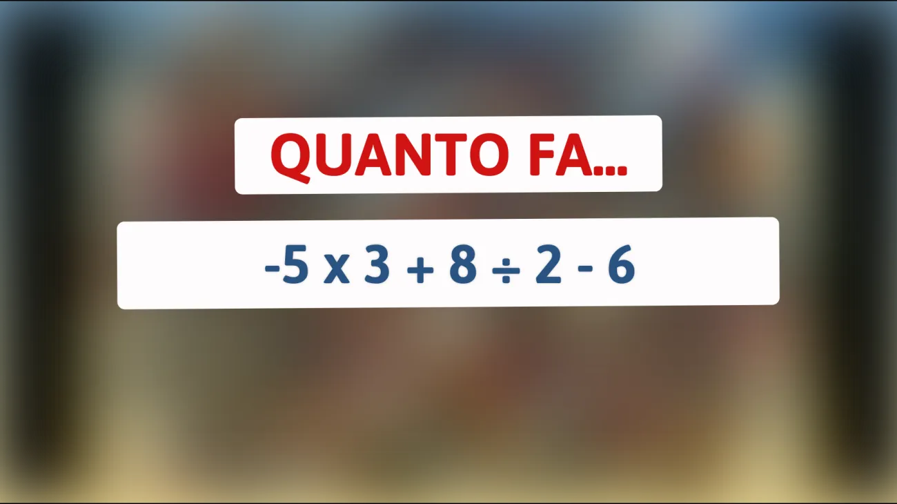 Solo il 1% delle persone può risolvere correttamente questo semplice calcolo matematico! Sei uno di loro? Scoprilo ora!"