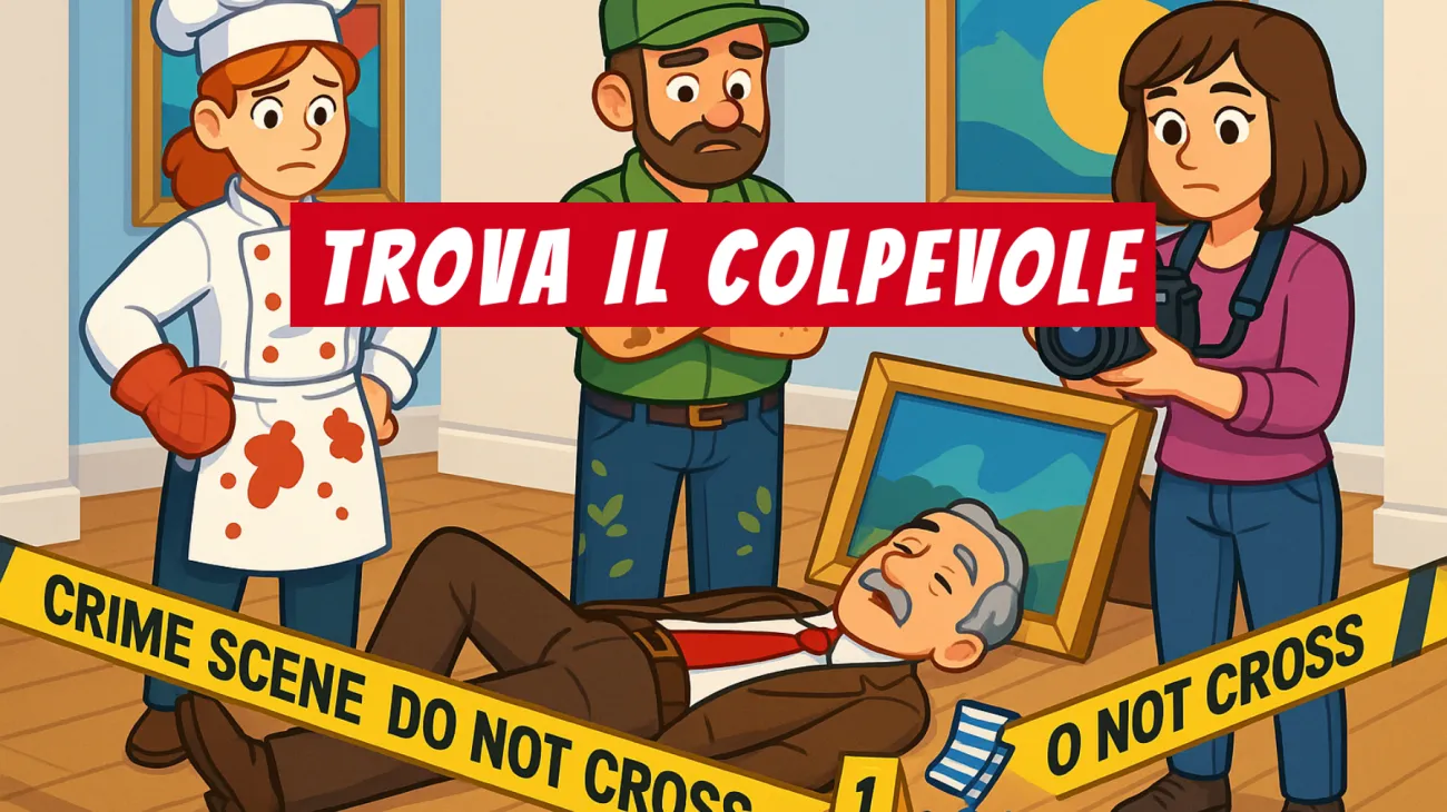 Solo il 2% delle persone riesce a risolvere questo giallo: chi è il vero assassino nella Galleria Bellavista? Sfida la tua intelligenza!"