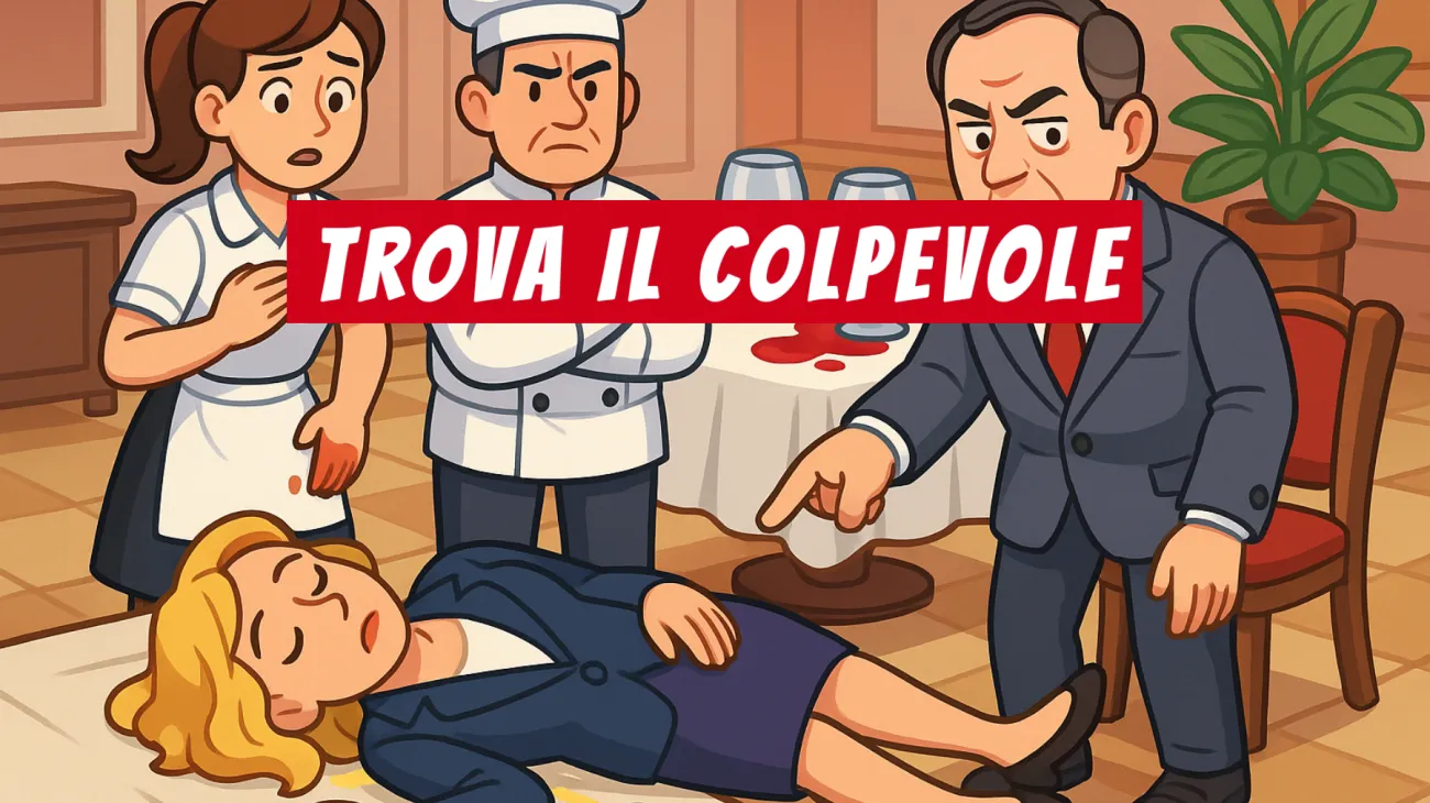 Solo il 3% riesce a risolvere questo indovinello: scova l’assassino al ristorante e dimostra di essere una vera mente geniale!"