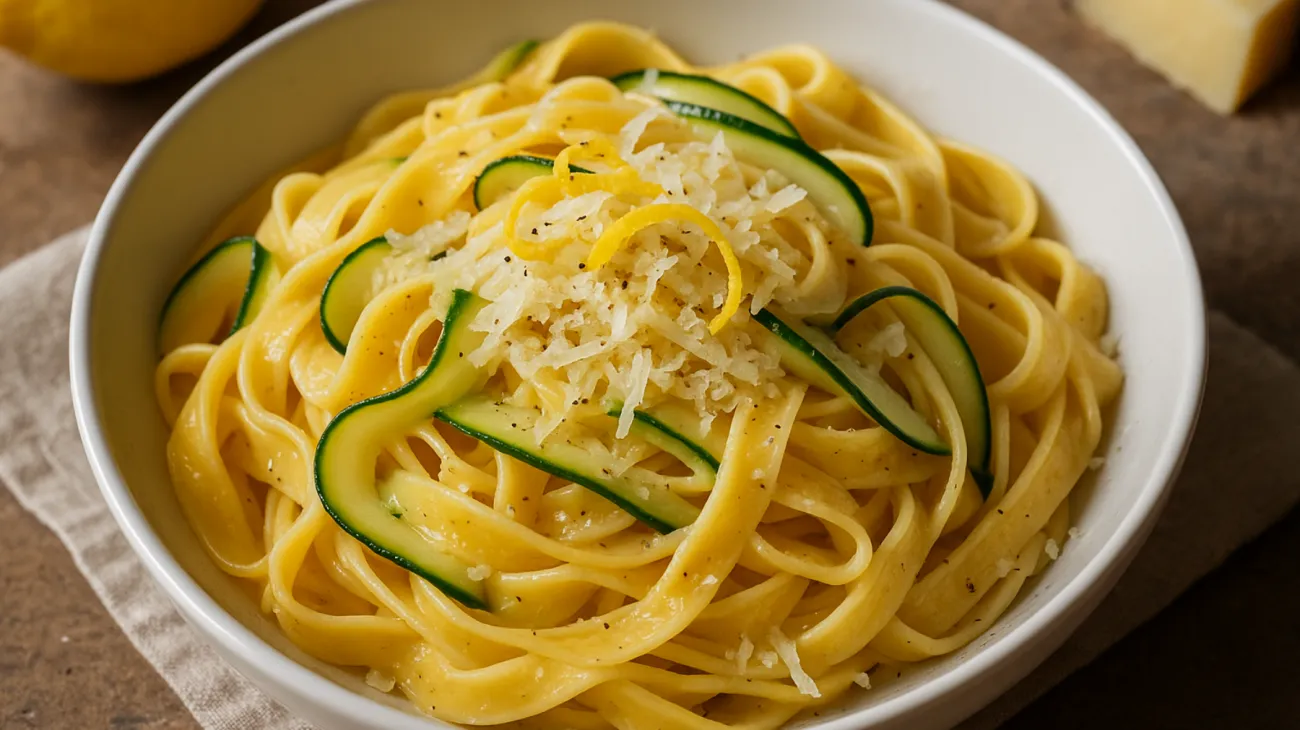 tagliatelle formaggio di fossa zucchine"