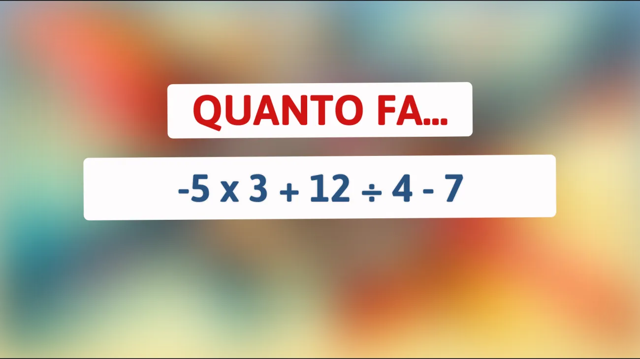 \"Risolvi Questo Indovinello Matematico che Solo l'1% Riesce a Risolvere! Sei Pronto a Mettere alla Prova la Tua Intelligenza?\""