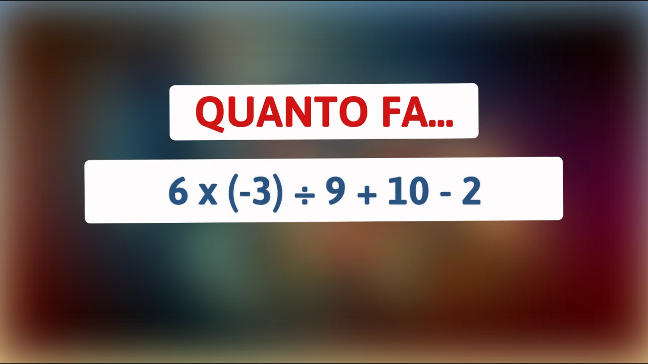 \"Soli i geni risolveranno questo calcolo matematico a mente: scopri se sei tra i pochi eletti!\""