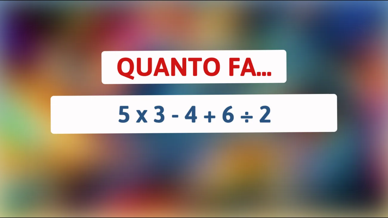 \"Solo i più brillanti riescono a risolvere: riesci a trovare la soluzione a questo indovinello matematico?\""