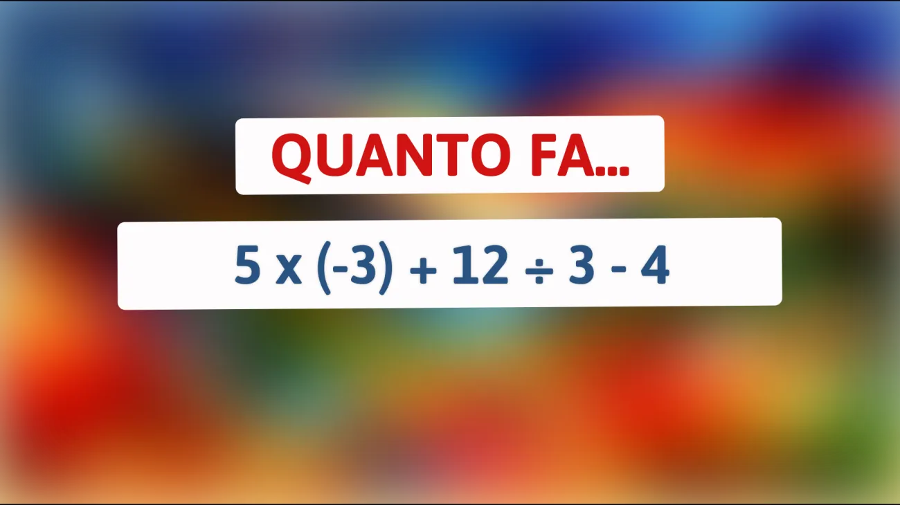 Pensi di essere un cervello sopraffino? Prova a risolvere questo enigma matematico in meno di 30 secondi!"